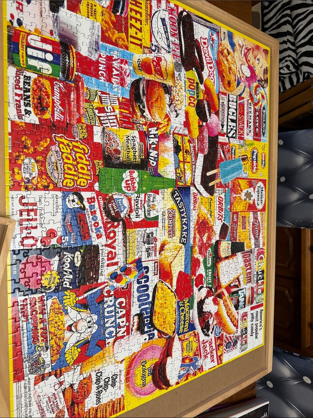 Retro Snack Brands Jigsaw Puzzle - Bright Multicolor